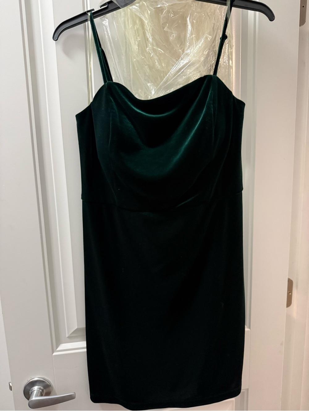 Emerald Green Velvet Slip Dress